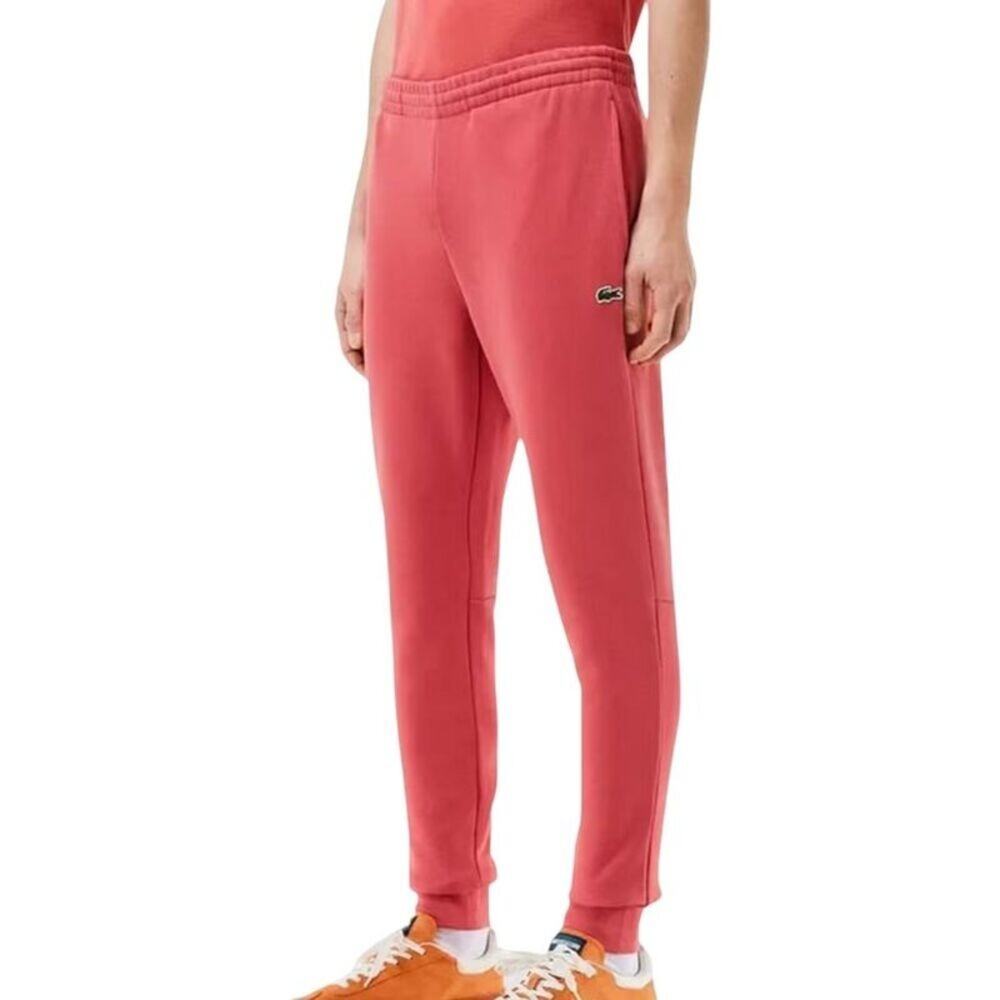 Lacoste Tapered Fit Fleece Sweat Pants in Sierra Small Womens